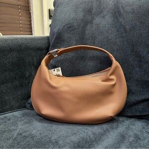 Mango Oval short handle bag Small Brown